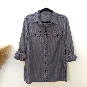 Black & White button up blouse